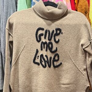 Zadig & Voltaire Turtleneck Sweater 'Give Me Love'
